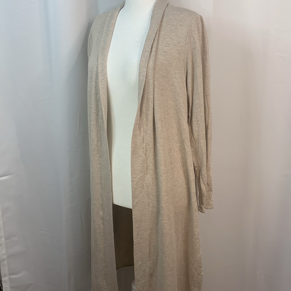 Magaschoni Heathered Oatmeal Modal Duster- NWT - Picture 7 of 17